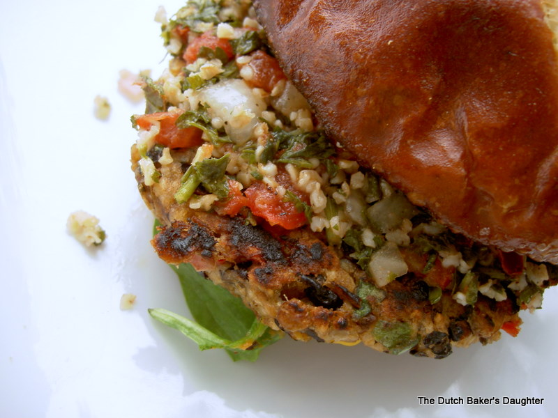 The Dutch Baker's Daughter Homemade Veggie Burgers...and a winner!