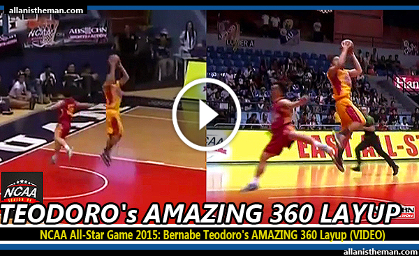NCAA All-Star Game 2015: Bernabe Teodoro's AMAZING 360 Layup (VIDEO)