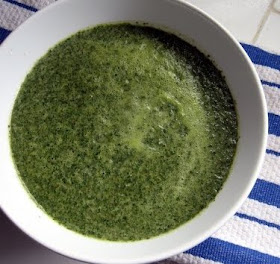 creamy radish greens soup