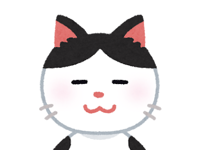 白黒 猫 ハチワレ イラスト 678057