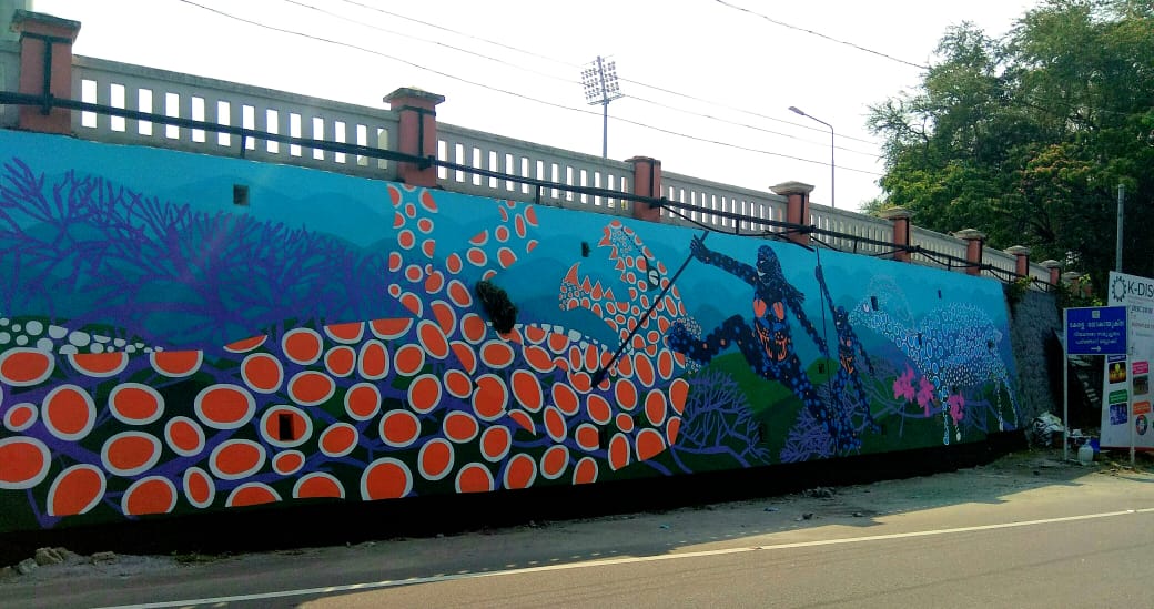 By All Means Necessary A New Mural in Trivandrum by Dr.Ajitkumar