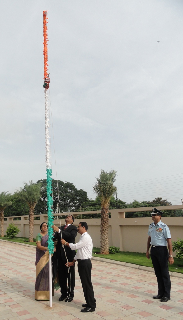 Putting Our Best Foot Forward Flag Hoisting School on Aug. 15, 2011