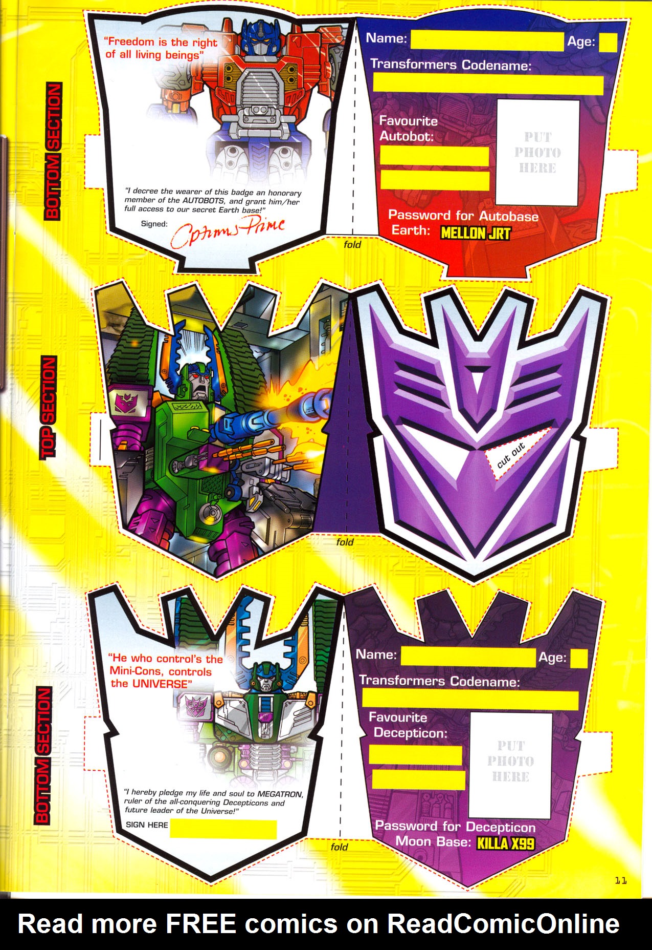 Read online Transformers: Armada (2003) comic -  Issue #5 - 10