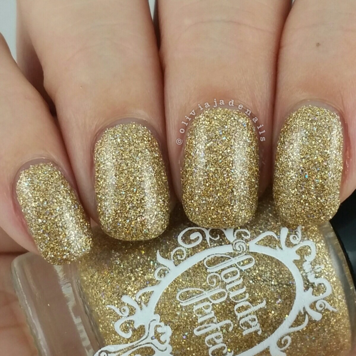 Powder Perfect Abydos swatched by Olivia Jade Nails