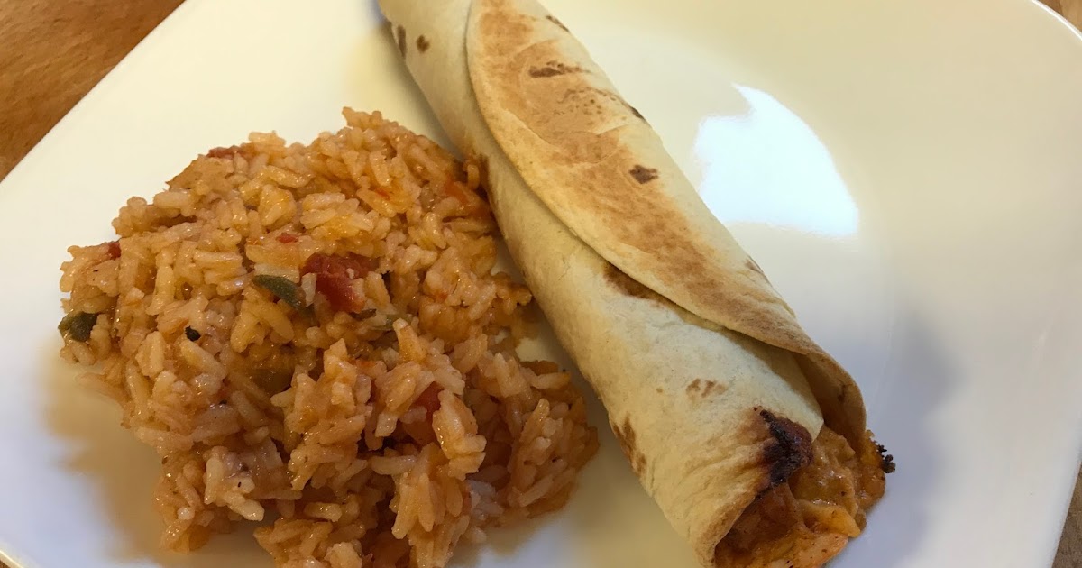 Susie Homemaker WannaBe Baked Chicken Taquitos & Spanish Rice