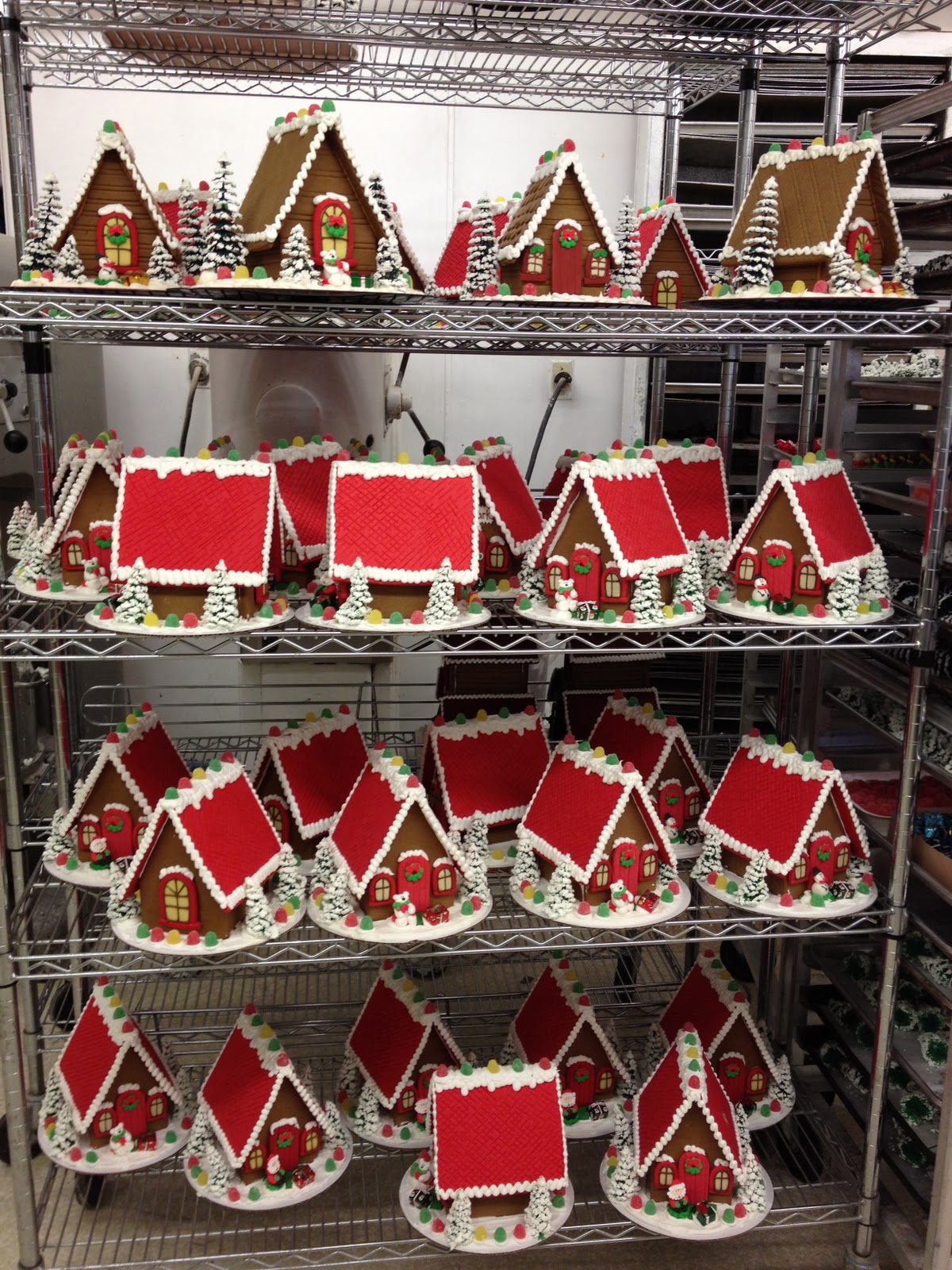 The Solvang Bakery & Gingerbread Company Gingerbread Houses in Full