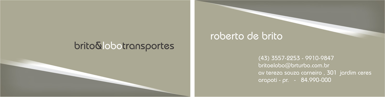 cartÕs de visita portal arapoti