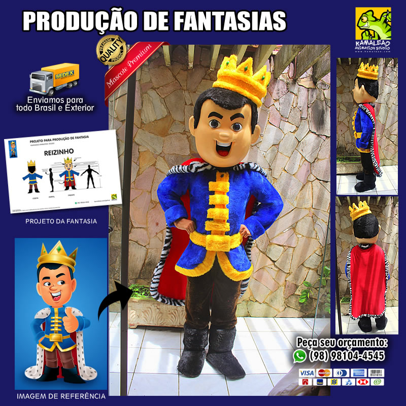 Mascote - Fantasia de Príncipe Real