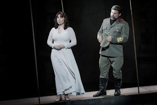 Natalya Romaniw & Simon Thorpe - Montemezzi's L'amore dei tre Re - Opera Holland Park - photo Robert Workman