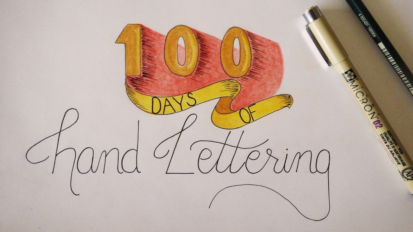 100 days of hand lettering