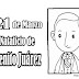 21 marzo, Dibujos colorear de Benito Juárez