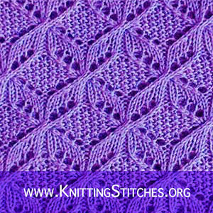 Free lace knitting stitches. FREE KNITTING PATTERN - Windmill knitting stitch #knittingpattern #freeknitting #knittingpatterns