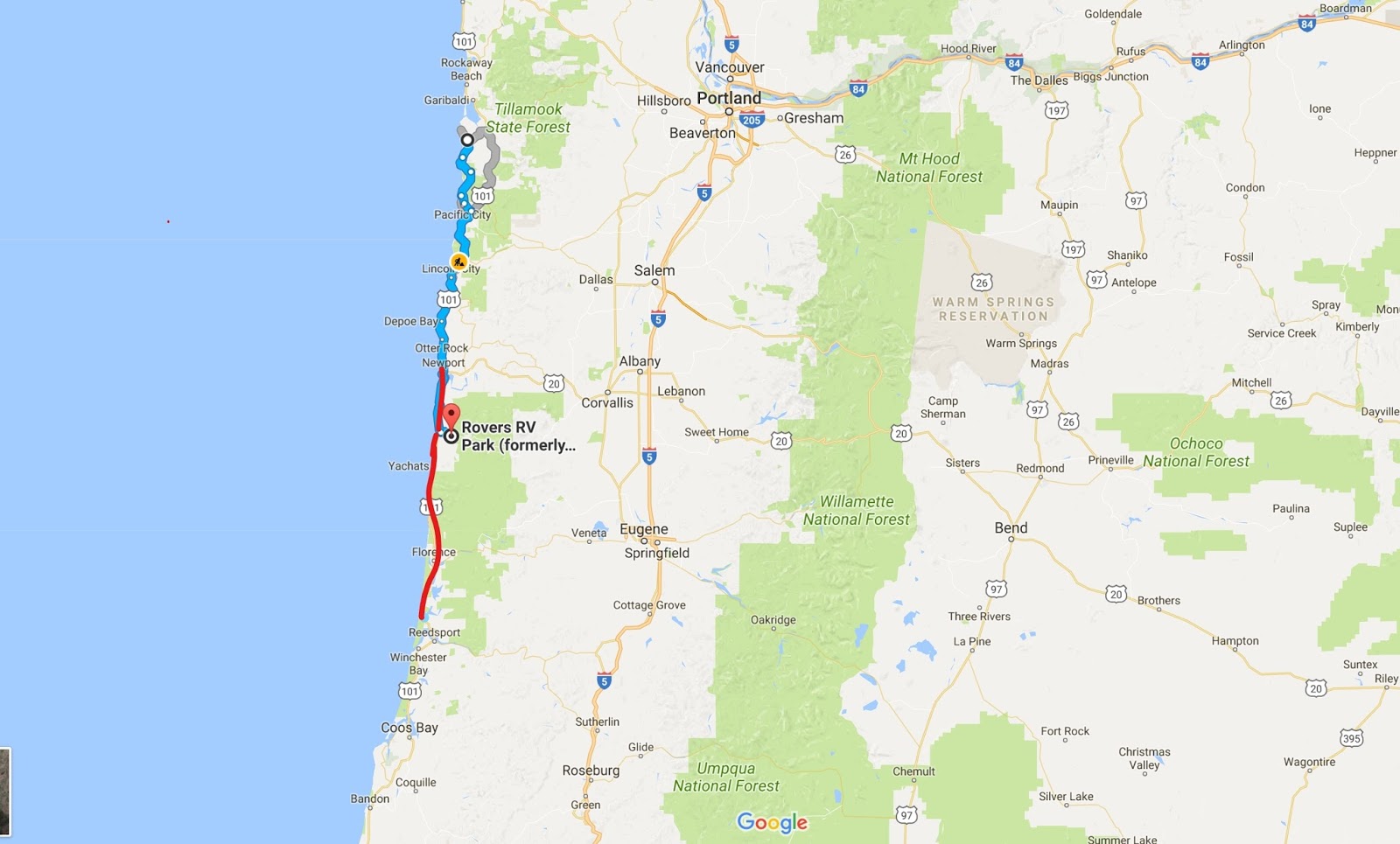 Norm and Alison's RV adventures Waldport, Oregon