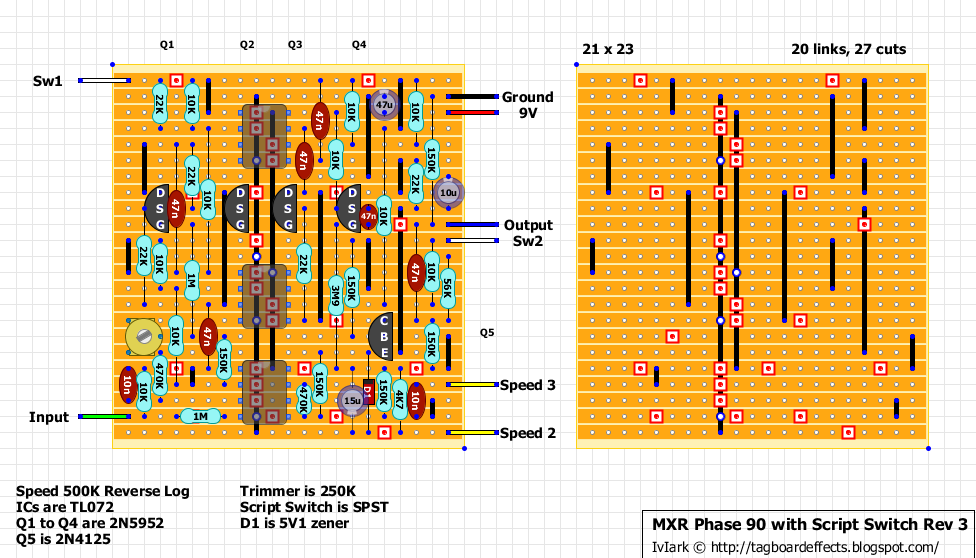 Guitar FX Layouts: MXR Phase 90 with Script Switch