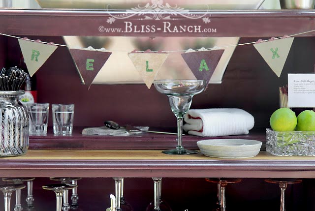 Small Leather Banner Bliss-Ranch.com