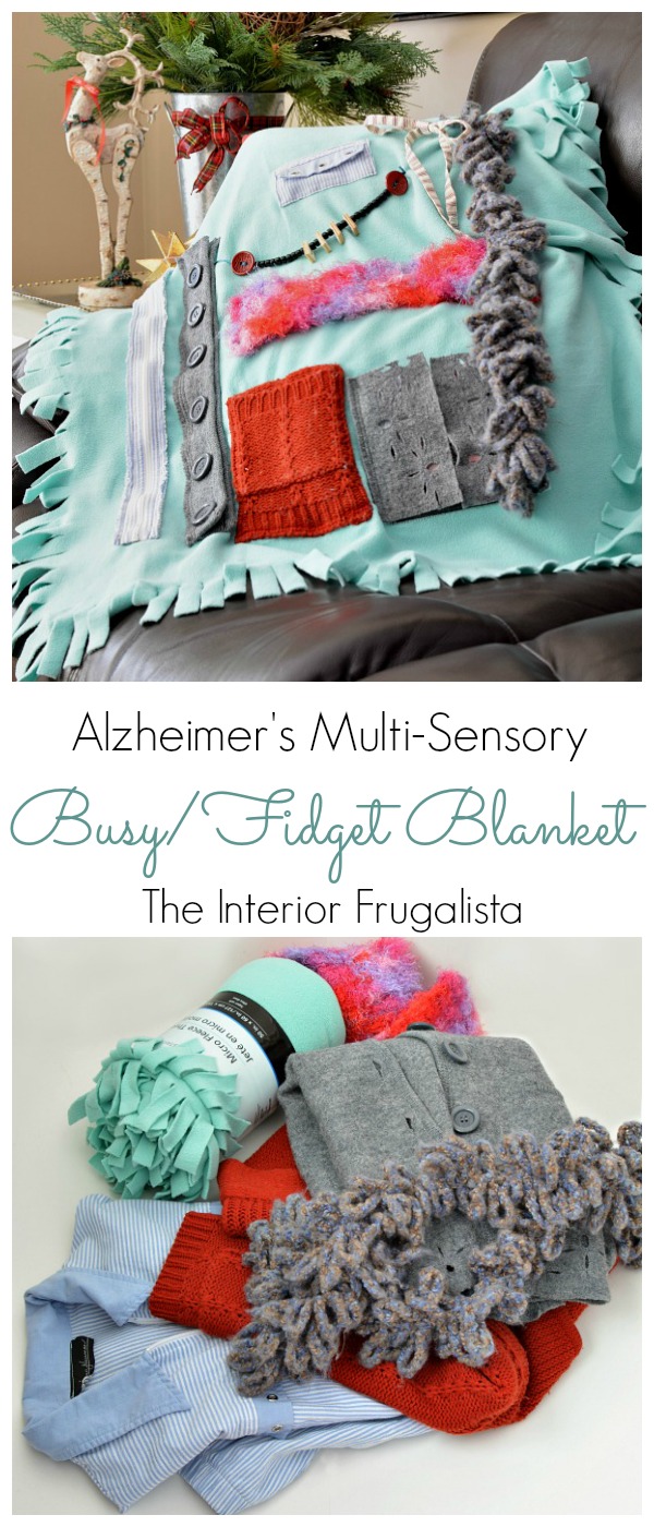 Alzheimer's Busy Blanket A special gift for Mom Interior Frugalista