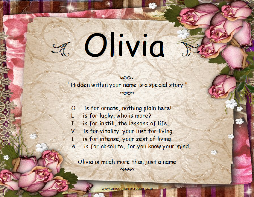 Olivia Unique Name Creator