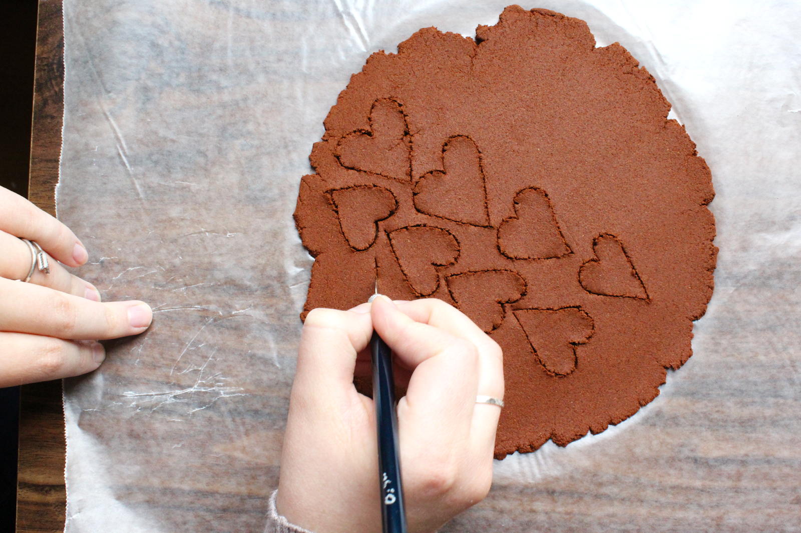 Cinnamon Heart Ornaments Sarah & Nick