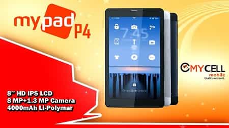 Mycell Mypad P4 Mycell Mypad P4 Tab