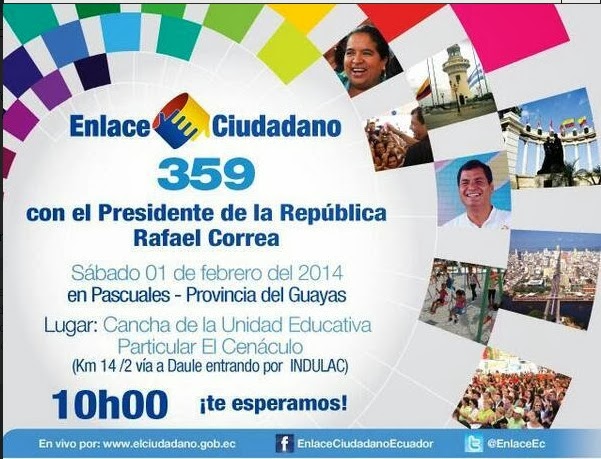 Enlace Ciudadano 359 cadena sabatina correa 1 febrero