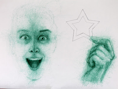 "dibujo","estrellas","bolígrafo","bic","verde","boli","vida","ilustración","arte","art","draw","drawing","pen","ink","pain","stars","live","contemporáneo","contemporary","ilustración","illustration"