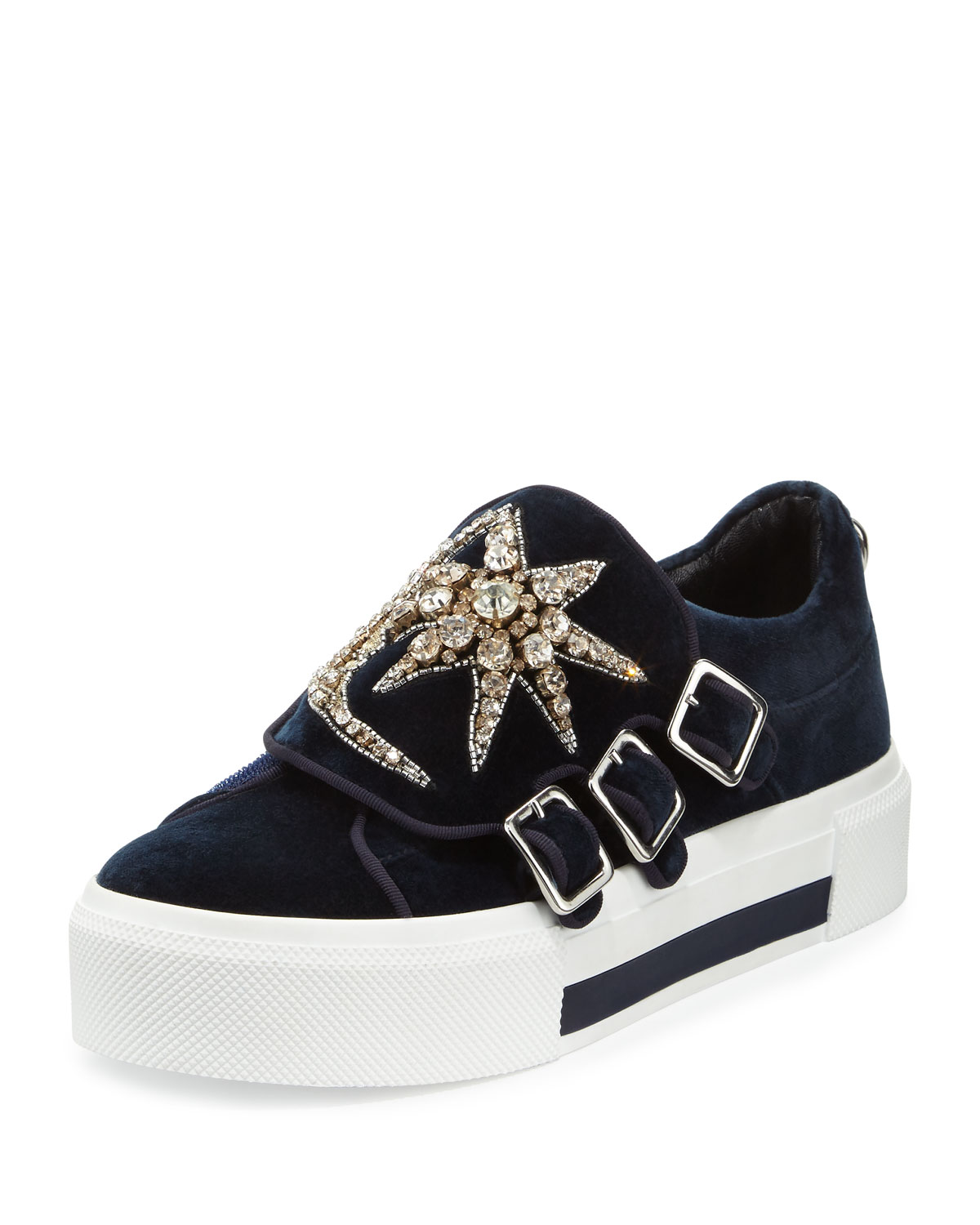 Velvet Black Platform Shoe Velvet Black Platform Shoe