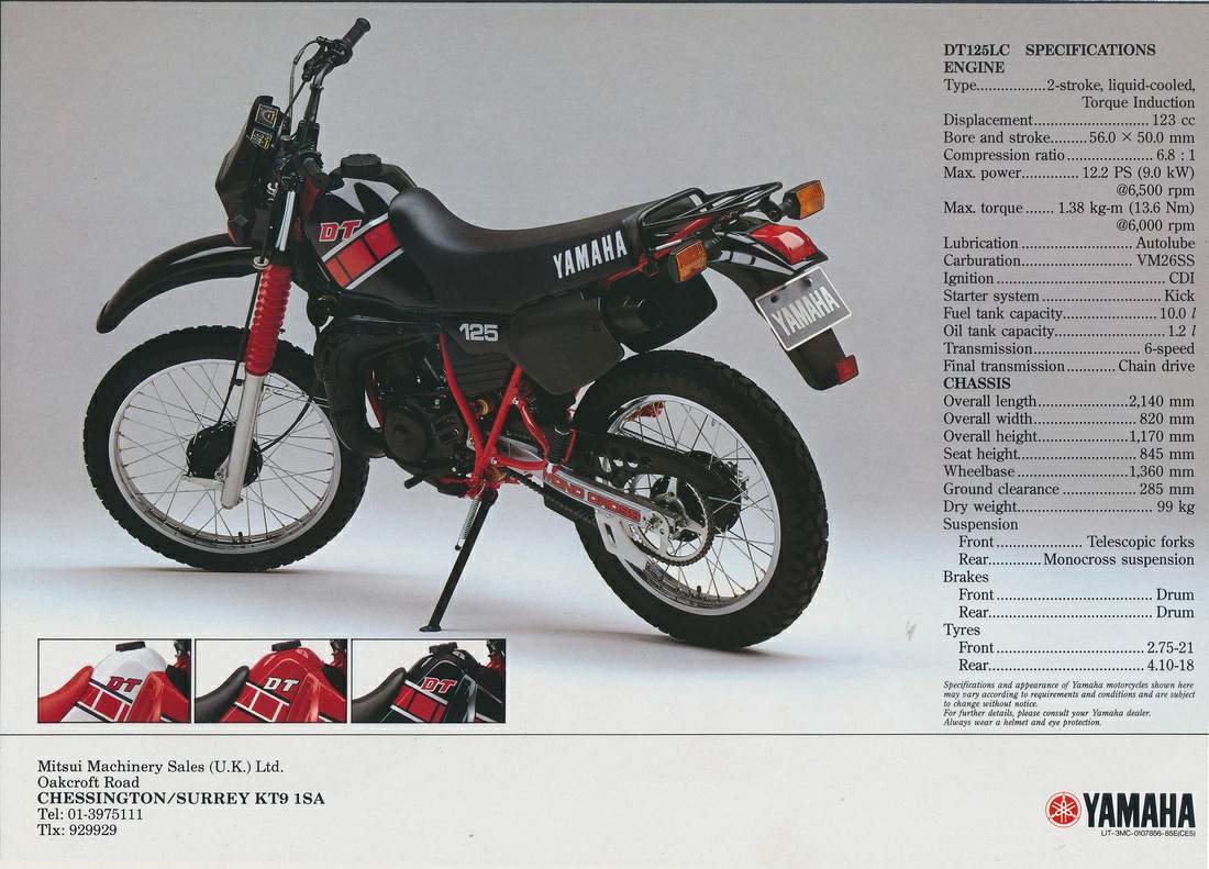 yamaha dt 125 2 stroke