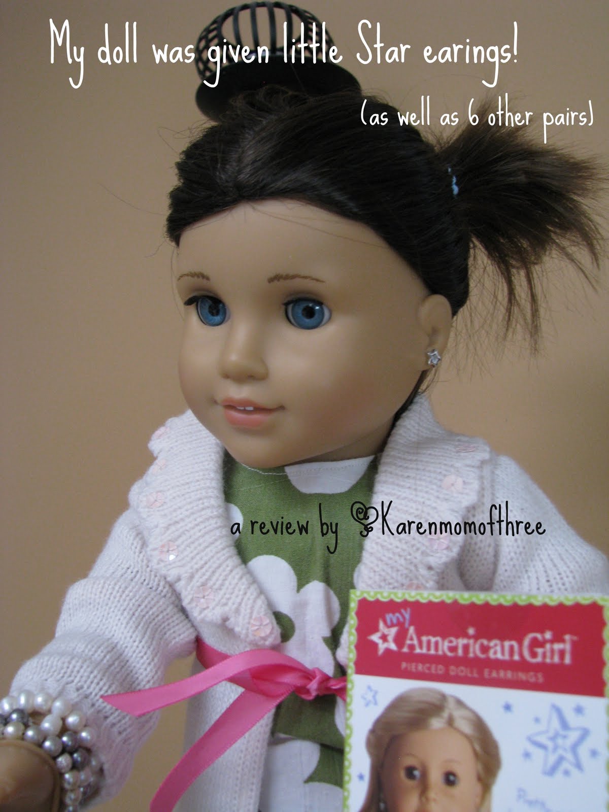 Karen Mom of Three's Craft Blog Piercing Doll Ears a review by