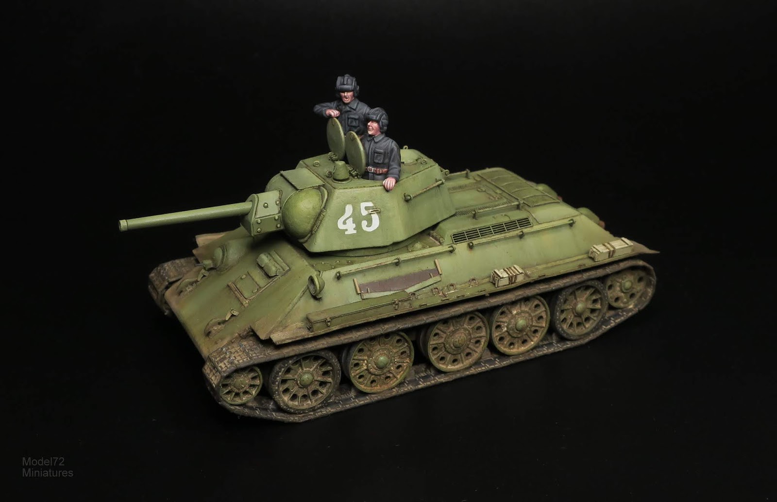 Model72 Miniatures: T-34/76 model 1942 No. 183 Factory - Zvezda 1/72