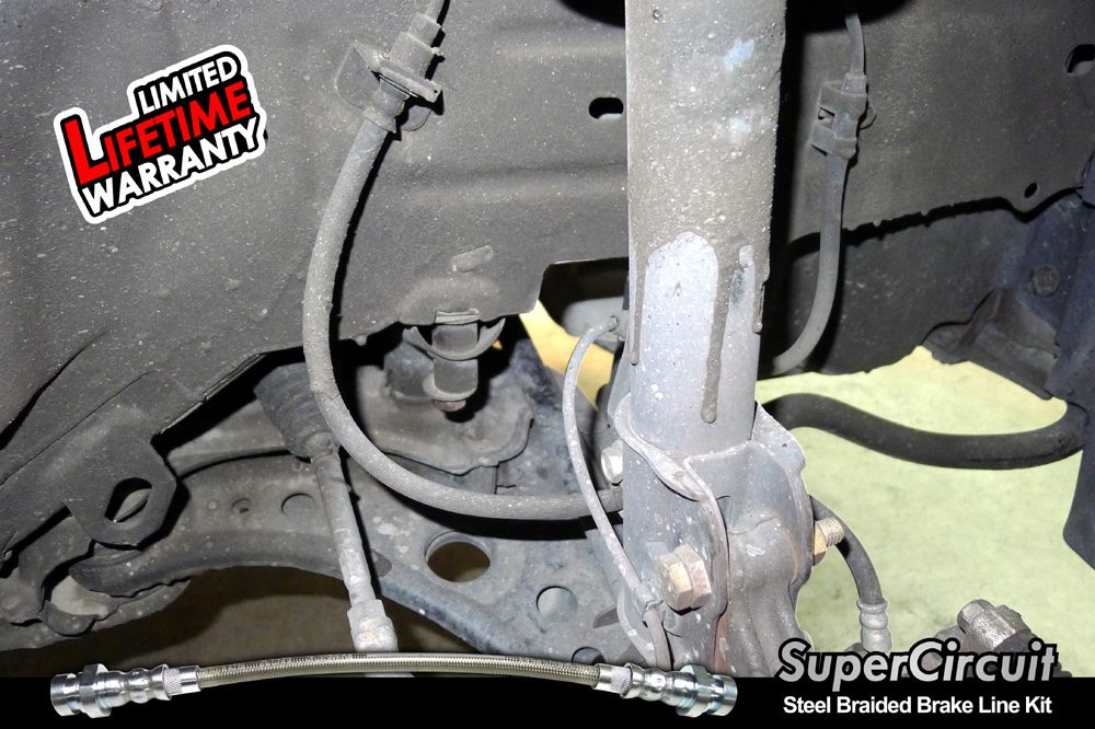SUPERCIRCUIT Steel Braided Brake Lines: Perodua Myvi 1.3 
