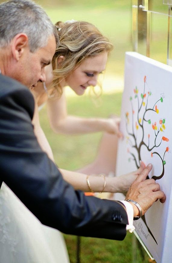 Árboles de huellas para comunión:: Los detalles de tu boda