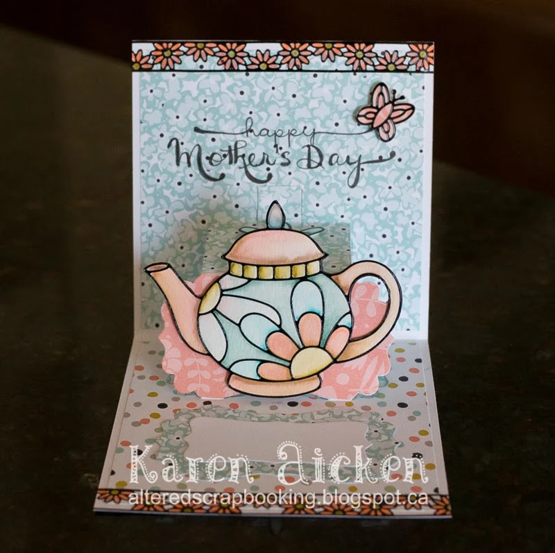 Artistic Teapot Mothers Day Card Photo Collection