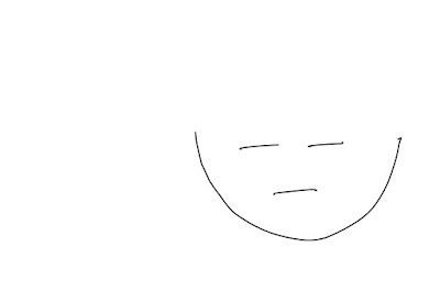 アイコン 「勉強」 (作: 塚原 美樹) ～ 顔の部分を描く