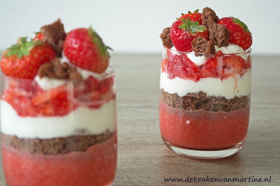 recept dessert aardbeien mascarpone