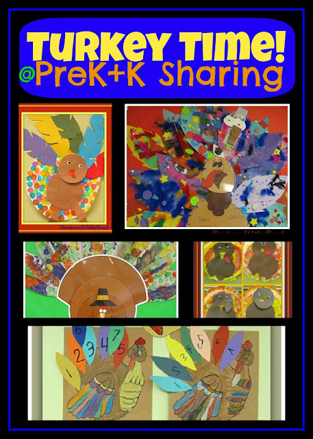 photo of: "Turkey Time" Art Projects for Preschool + Kindergarten via PreK+K Sharing