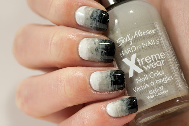 Nail finger pointed designs acrylic tip 40 Great Nail Art Ideas - Black and White - May contain traces of polish