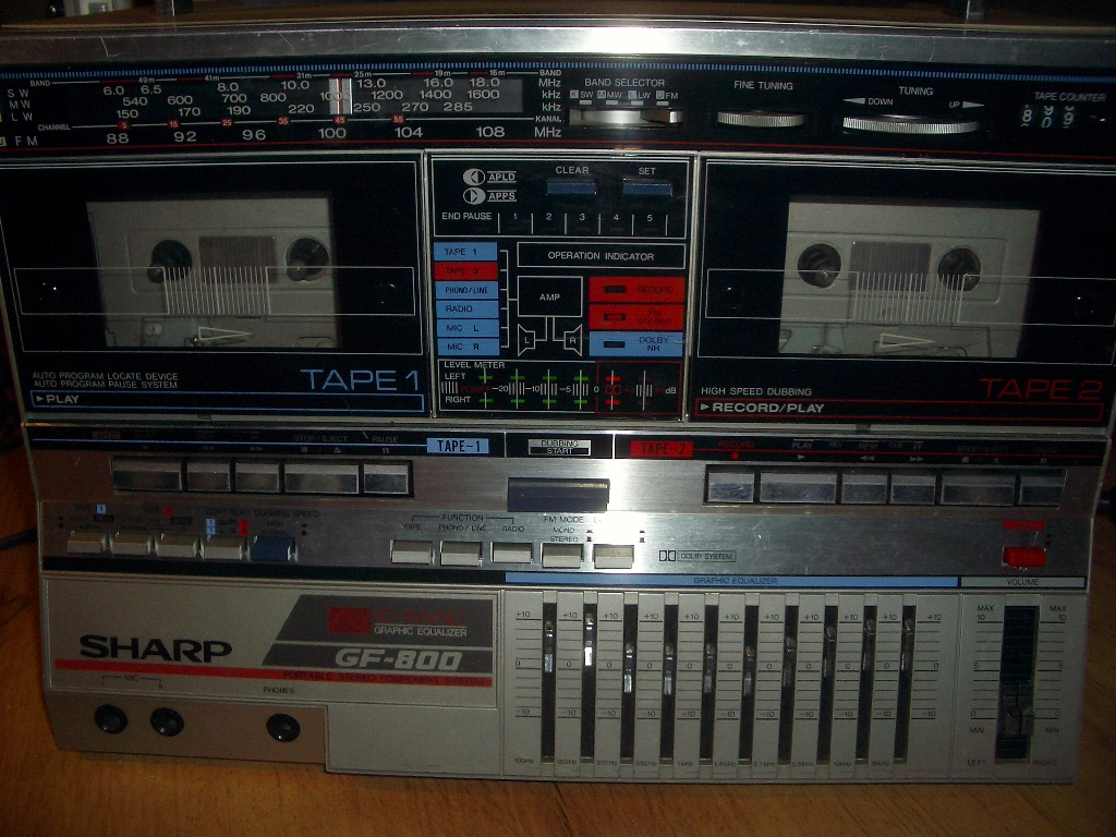 МАГНИТОЛиЯ - бумбоксы, магнитофоны и магнитолы!: Sharp GF-800H ...