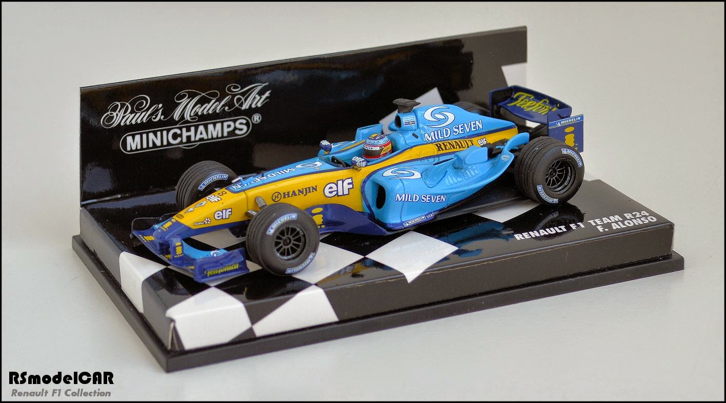 Renault R24 Alonso (Mild Seven Conversion) by Minichamps and Tabu ...