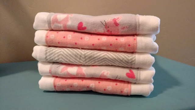 Burp cloths are the perfect gift to give to any expecting mother.  By making them yourself, you can personalize them and they are cute to boot!