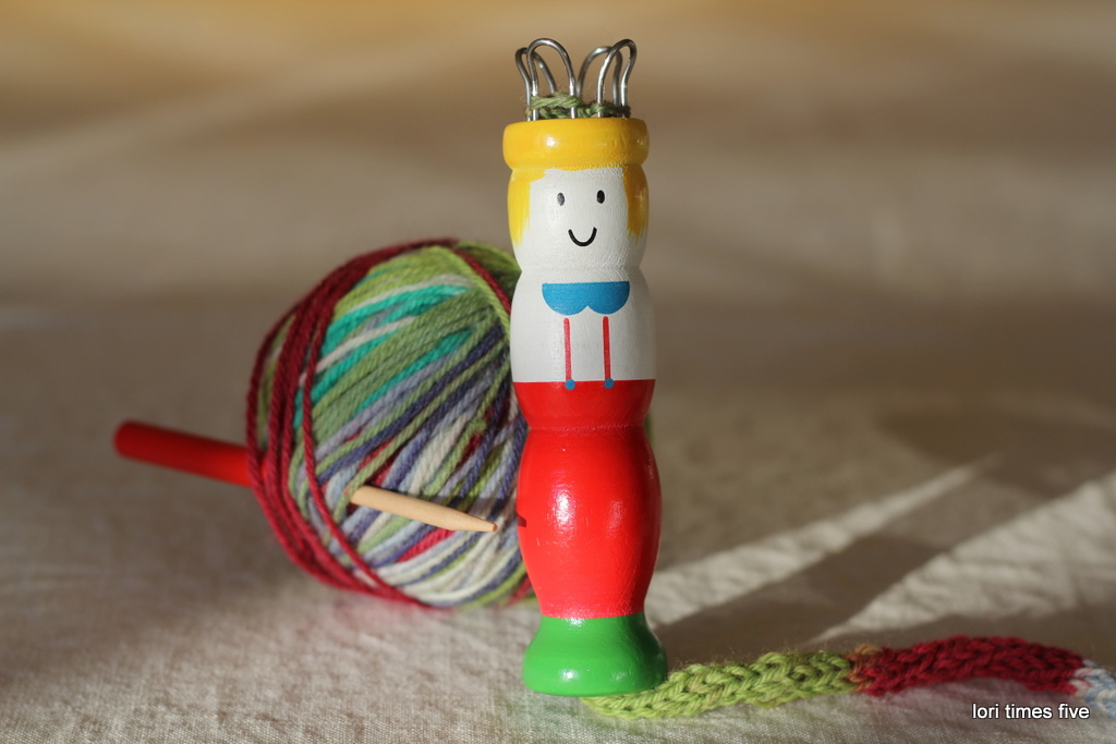lori times five knitting dolly