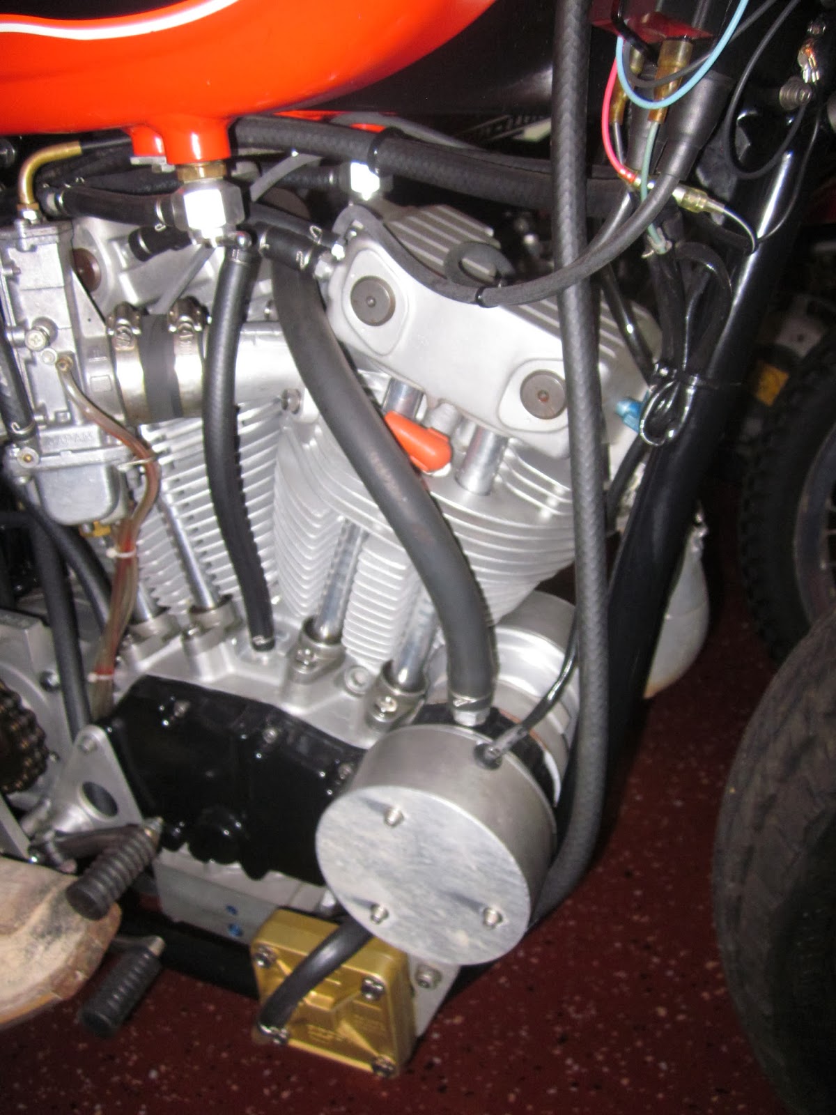 OldMotoDude Harley Davidson XR750 on display at the World of