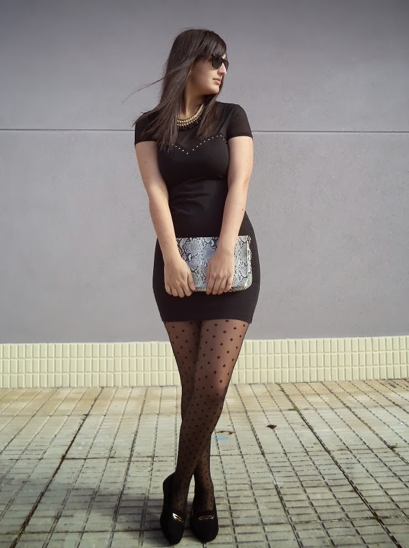 Brown & Black - As first seen on blog BeSugarandSpice here: Brown & Black  She is wearing tights similar here: Blac…