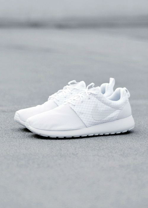 completely white shoes