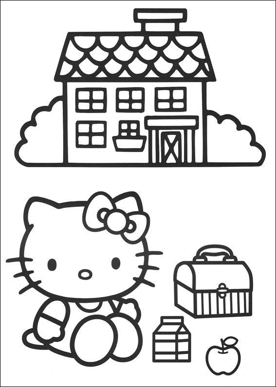 smart hello kitty coloring pages - photo #28