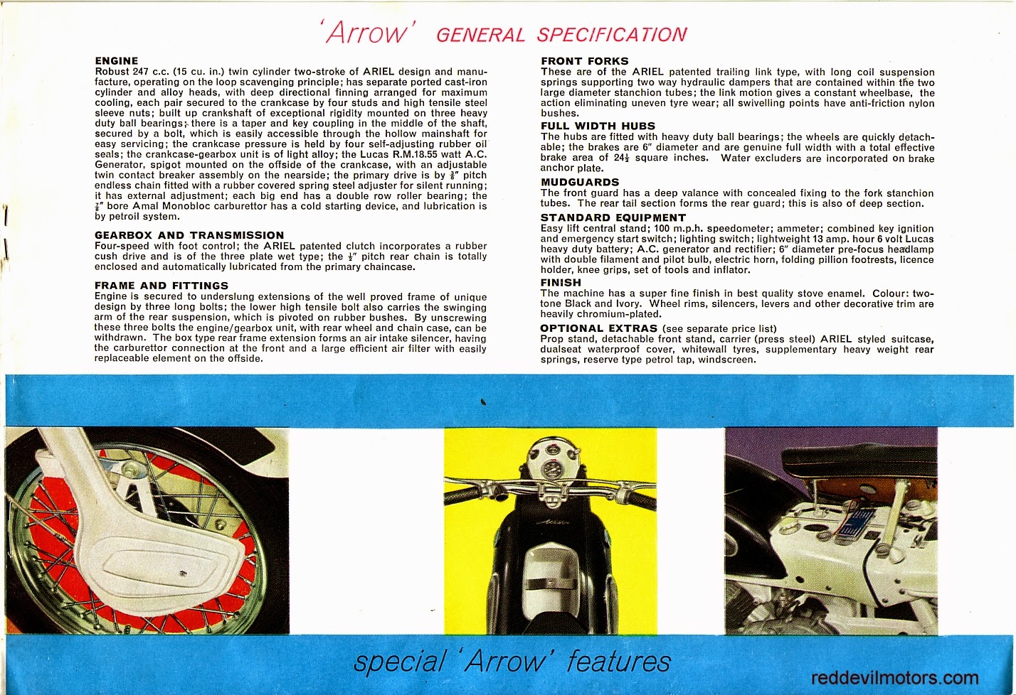 Ariel Arrow and Leader brochure page 6