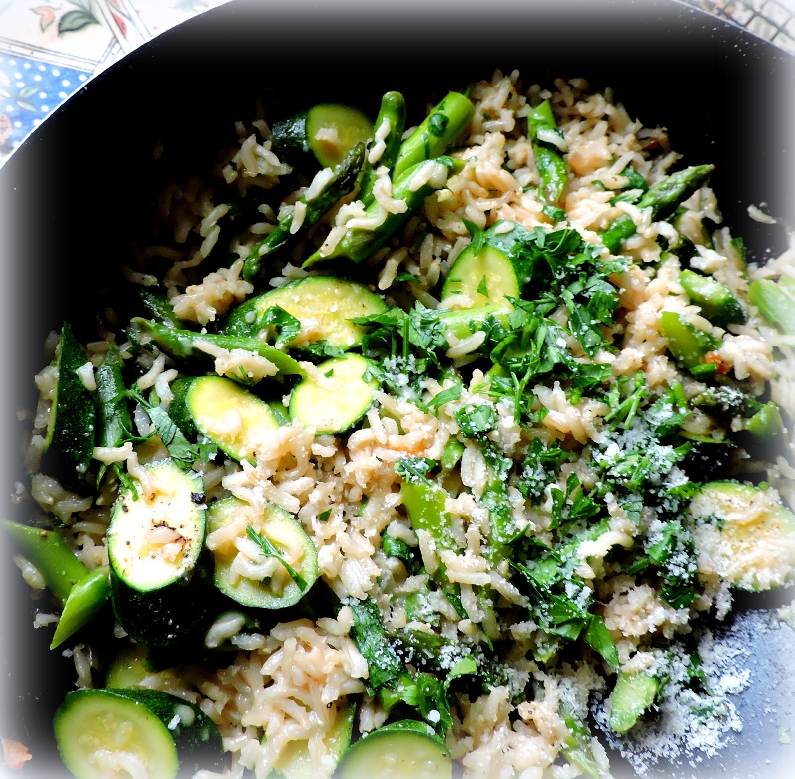 The English Kitchen Asparagus and Courgette Rice