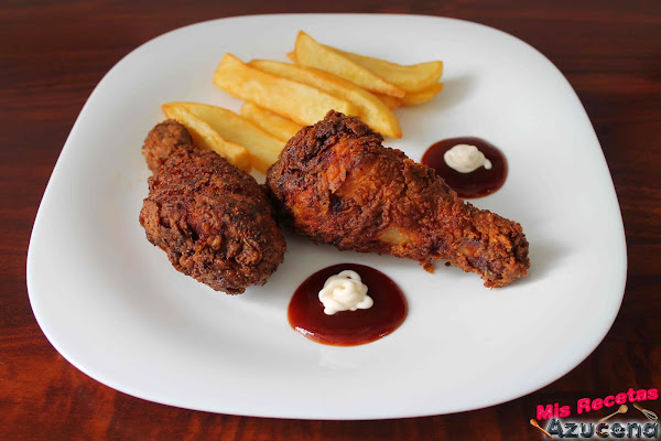 Muslos de pollo fritos