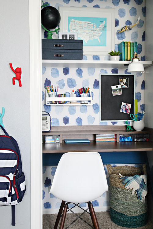Back to School A Creative Workspace for our Boy! IHeart Organizing