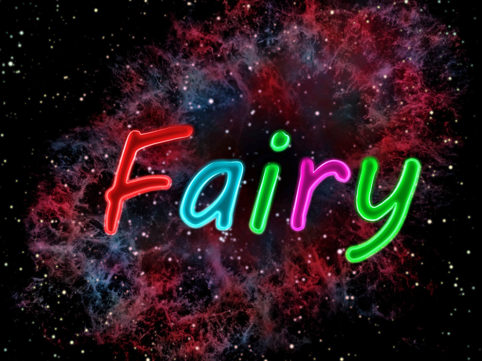Фосфорные буквы fairy