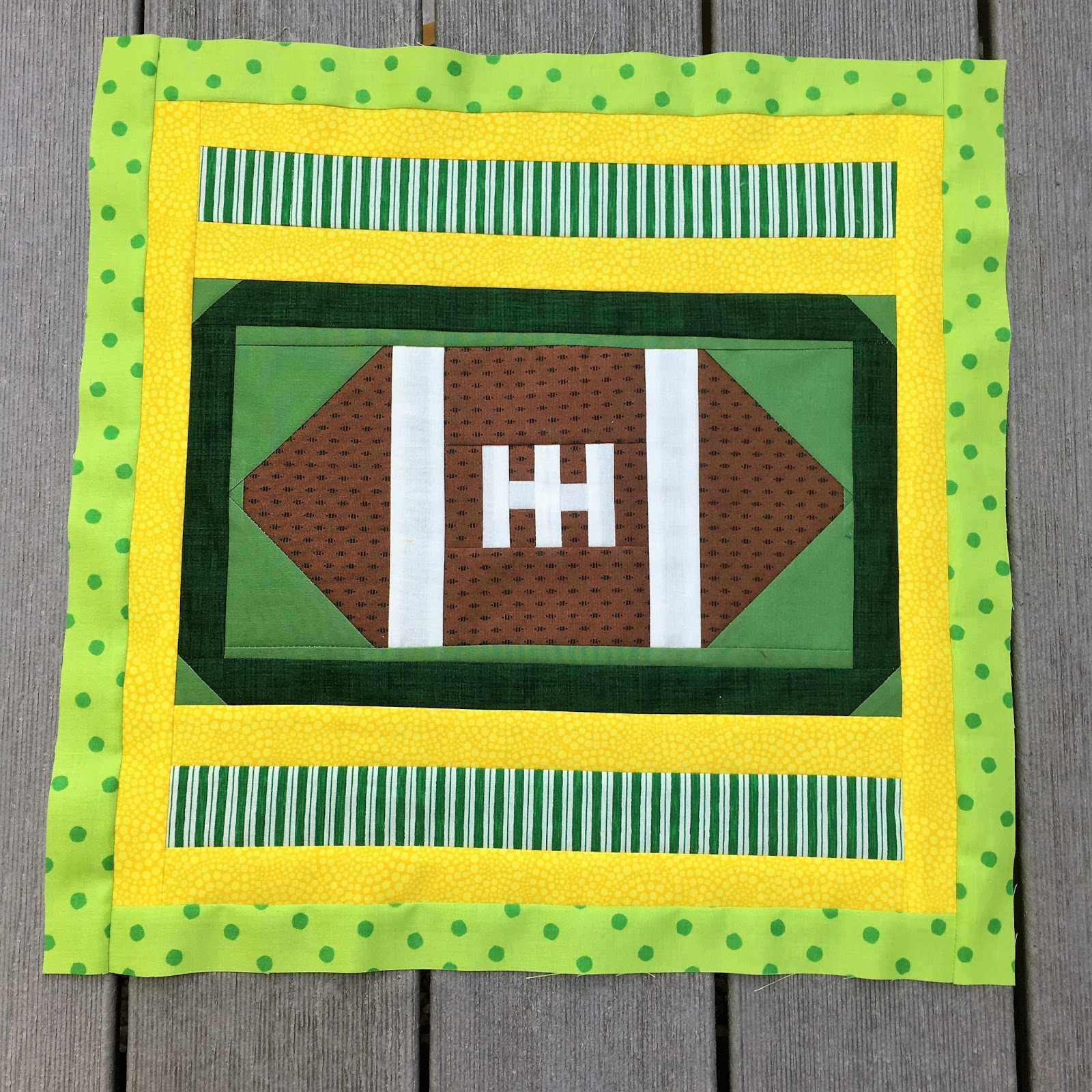 Football Quilt Like Teddy's